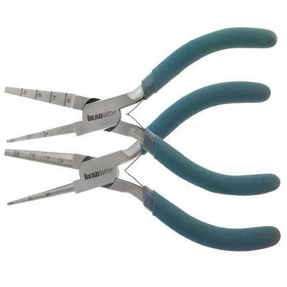 BeadSmith LOOP-RITE ROUND & SQUARE Pliers to Create Loops &  Wraps (Set of 2)