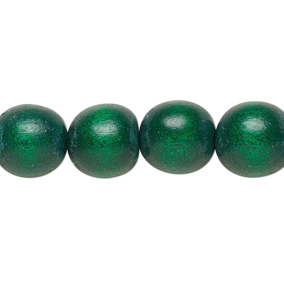 Cheesewood Round Beads, Dyed & Waxed, 11-12mm, 2 Strands, Approx. 70 Beads