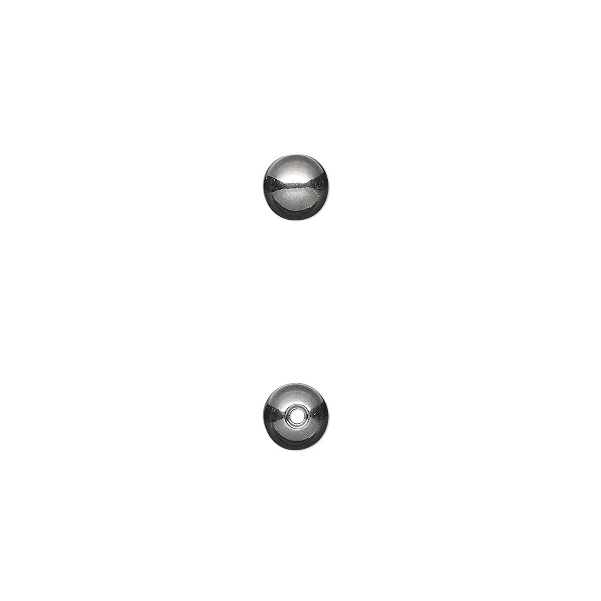 Stainless Steel Half-Drilled Memory Wire End Beads, 3mm or 5mm
