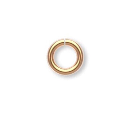 Gold Plated Brass Open Jump Rings 20 Gauge Round, 100 pcs