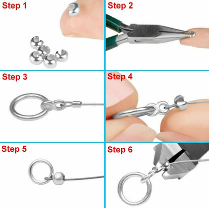 Crimp Covers, Smooth, 5mm, 10 pcs – Silver, Gold, Copper, or Gun Metal