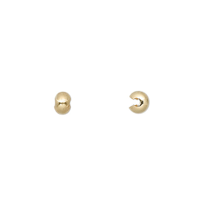 Crimp Covers, Smooth, 5mm, 10 pcs – Silver, Gold, Copper, or Gun Metal