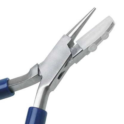 Euro Tool Round & Flat Nose Combo Nylon Jaw Looping Pliers 5-1/2"