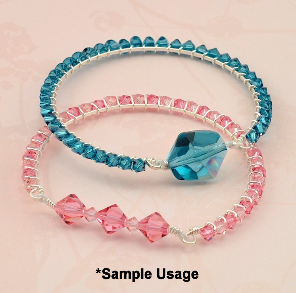 Beadalon Flat Bracelet Memory Wire 2.25 inch, 12 Coils, 0.35 oz