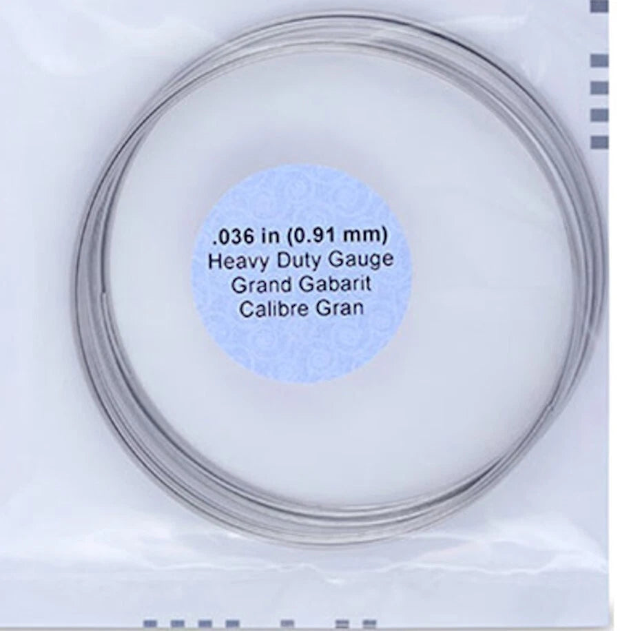 Beadalon Heavy Duty Stainless Steel Bracelet Memory Wire, 2-1/2 inch