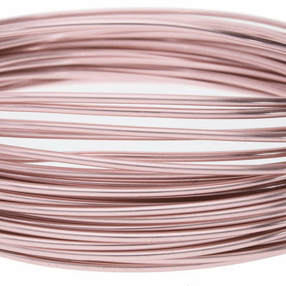 BeadSmith Anodized Aluminum Wire: Rose Gold, 12 Gauge (2mm), 39 Feet