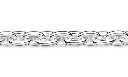 Silver Plated Steel Cable Chain, 4.8x3.3mm Links - 5 Feet