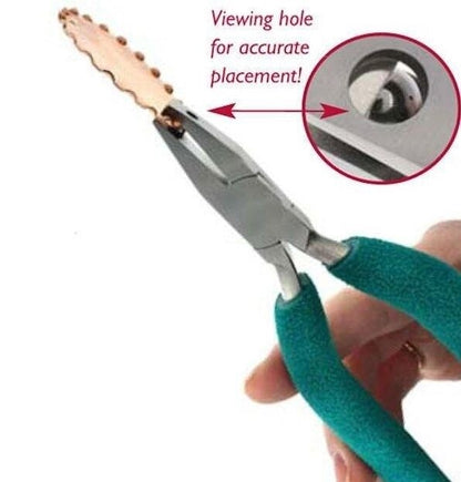 BeadSmith 5mm Dimple Pliers with Viewfinder for Metal Domes & Indents
