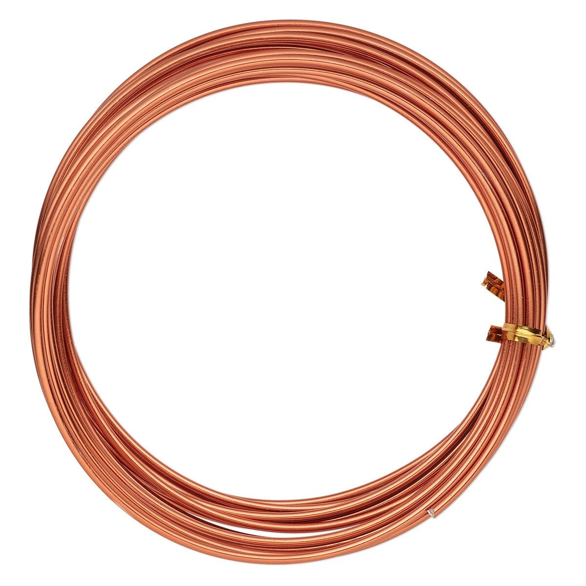 Copper Anodized Aluminum Wire, 10 Gauge (2.5mm), 18 Feet