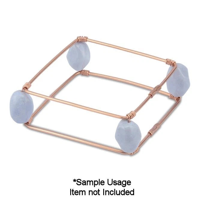 Beadalon Bare Copper Large Seamless Crimp Tube, 10mm, 1.3mm ID, 16 Gauge, 55 pcs