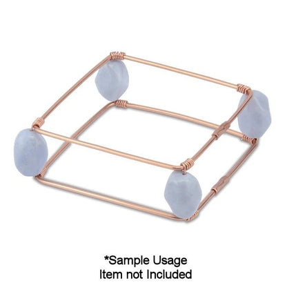 Beadalon Bare Copper Large Seamless Crimp Tube, 10mm, 1.3mm ID, 16 Gauge, 55 pcs