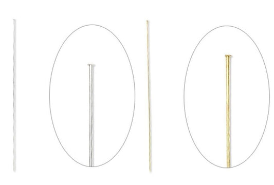 Brass Stick Pins with Clutches 8 inch, 18 Gauge