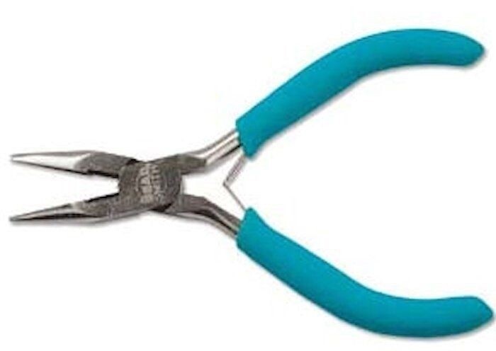 Chain Nose Pliers with Cutter, Color-ID, Cushion Grip, 4-3/4 Inch