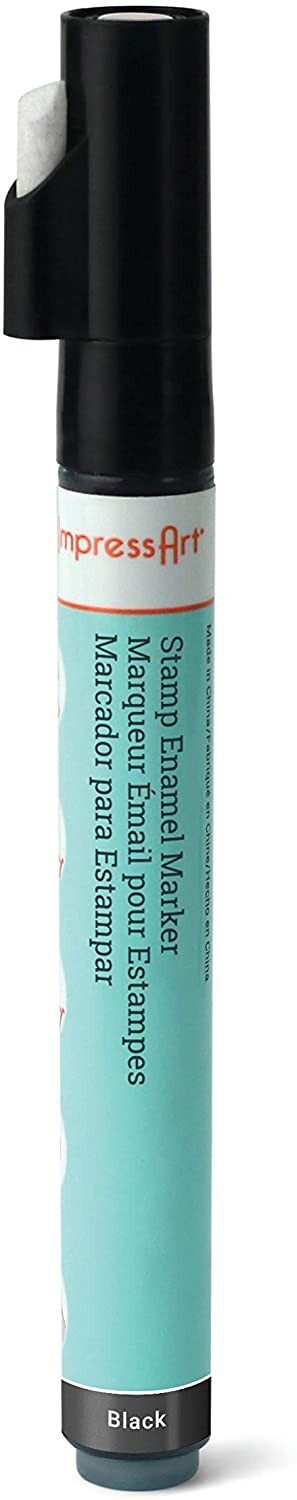 ImpressArt Black Stamp Enamel Marker for Metal Stamping