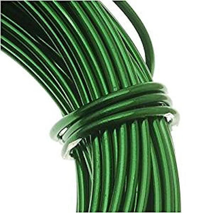 BeadSmith Kelly Green Aluminum Dead Soft Wire, 18 Gauge, 39 Feet