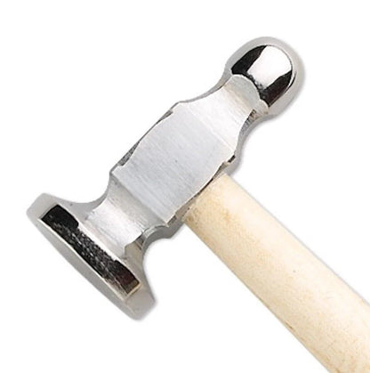 Chasing Hammer, 28mm Flat Head 13mm Ball Head for Wire Forming Jewelry Projects