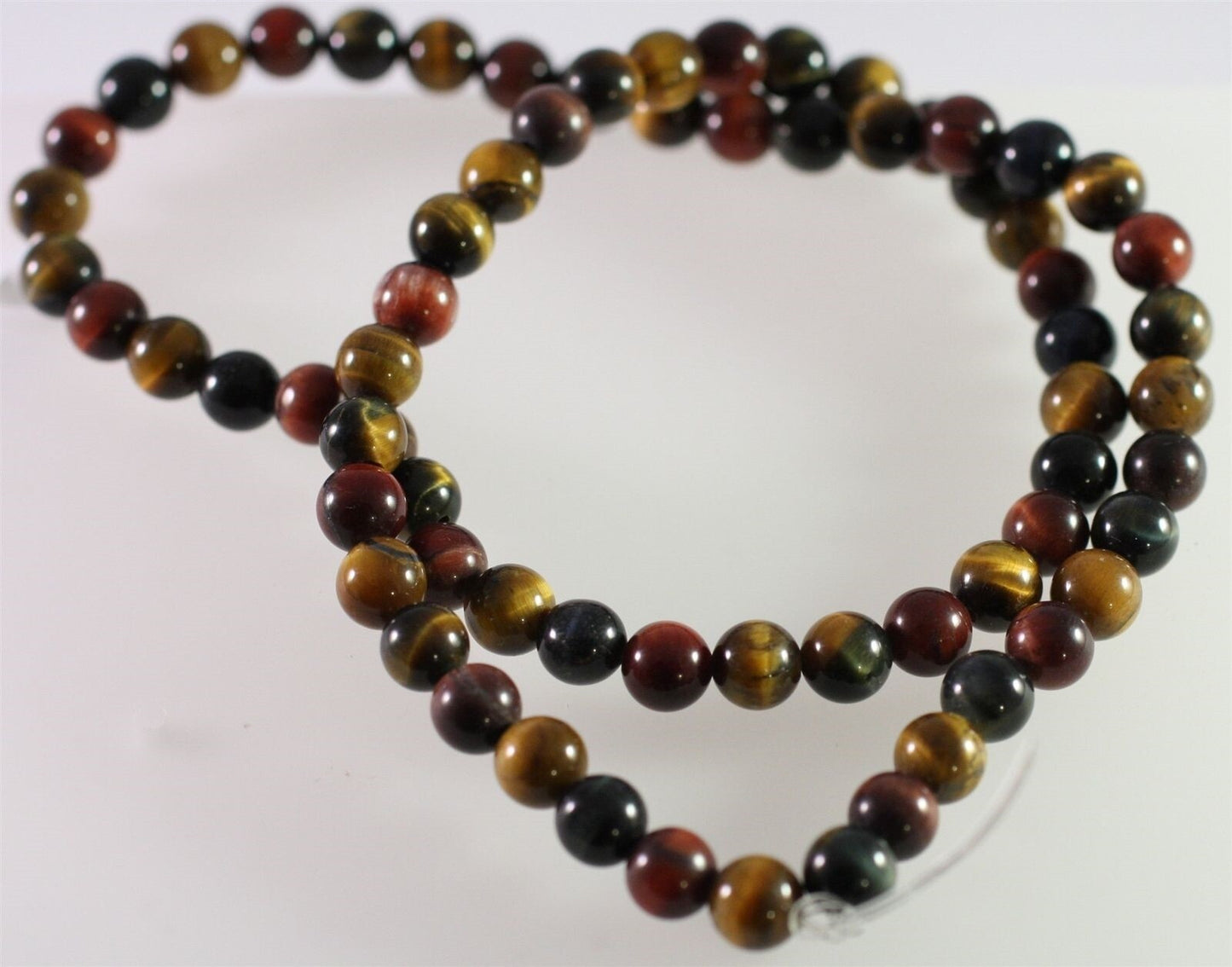 Beads, Tiger's Eye (Heated) Multi-Color 6mm Round, 1 Strand (approx. 67 pcs)