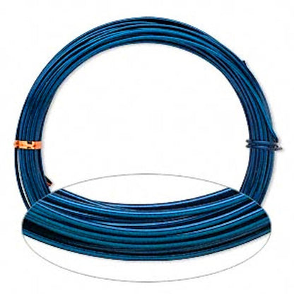 Anodized Aluminum Round Wrapping Wire, 12 Gauge, 45 Feet