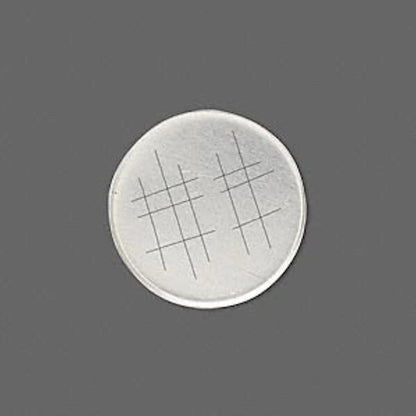 Bezel Cup Setting, Sterling Silver 20mm Round Solid Back, 2 pcs