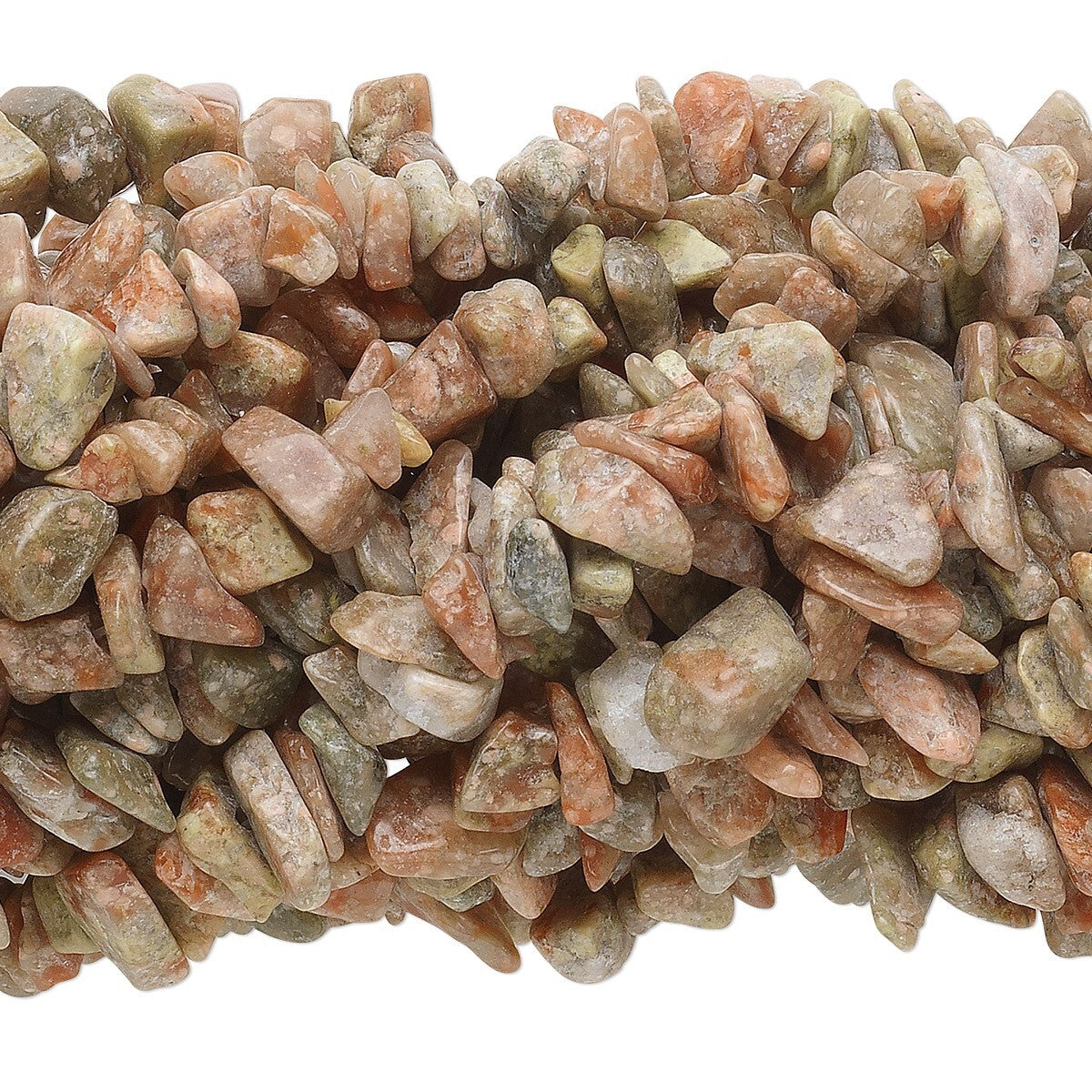 Beads, Autumn Jasper (Natural) B/C Grade 2-10mm Medium Chip, 1 Strand (34 inch)