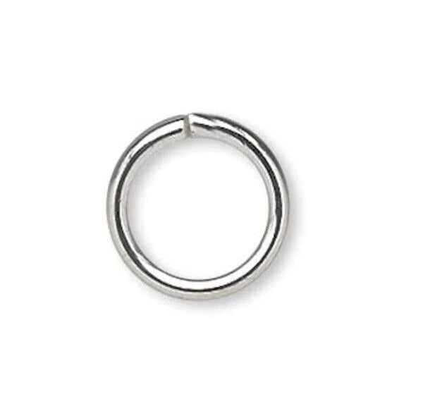 Jump Ring, Silver Plated Brass 20 Gauge 5mm Round, 1440 pcs (10 Gross)