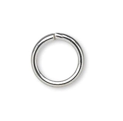 Jump Ring, Silver Plated Brass 20 Gauge 5mm Round, 1440 pcs (10 Gross)