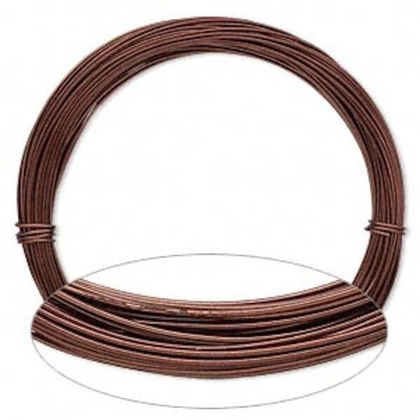 Anodized Aluminum Round Wrapping Wire, 20 Gauge, 45 Feet