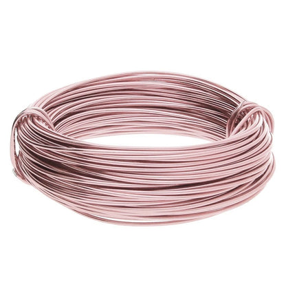 BeadSmith Rose Gold Aluminum Dead Soft Wire, 18 Gauge, 39 Feet