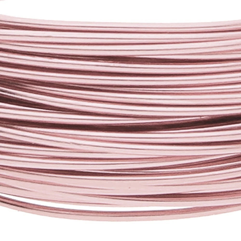 BeadSmith Rose Gold Aluminum Dead Soft Wire, 18 Gauge, 39 Feet