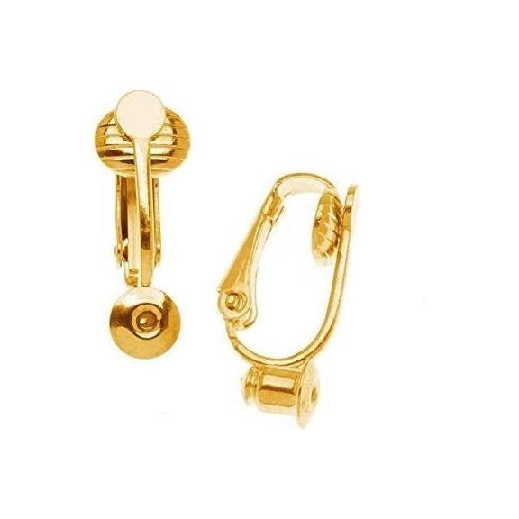 Earring Post to Clip-On Converters, Gold or Silver Plated