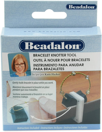 Bracelet Knotter Tool by Beadalon, Bangle Holder for Knotting, with Instructions