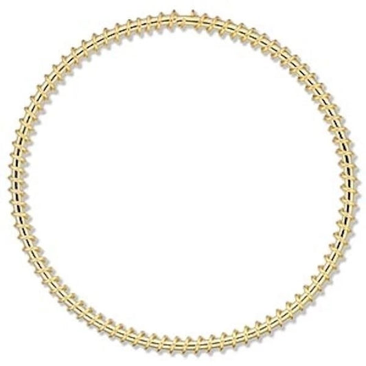 Gold Plated Steel Wire-Wrapped Round Components, 55mm