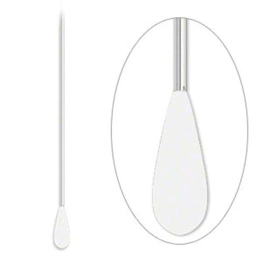 Silver-Plated Brass Paddle Head Pins, 2 inch, 22 Gauge, 100 pcs