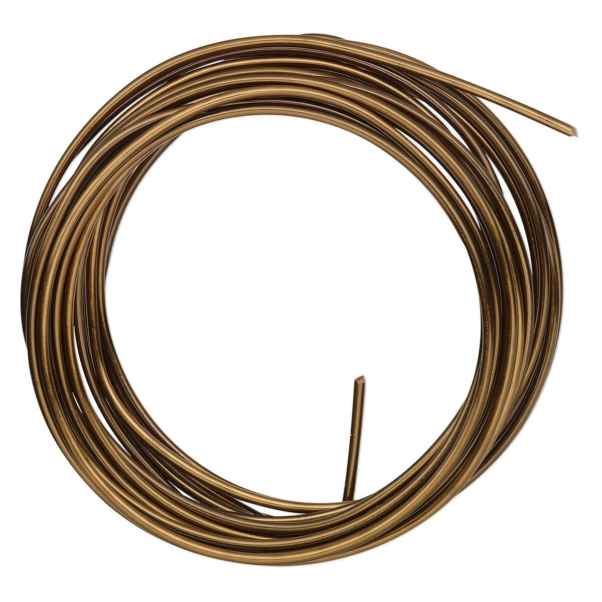ParaWire Vintage Bronze Round Non-Tarnish Copper Wire, 14 Gauge (1.6mm), 10 Feet