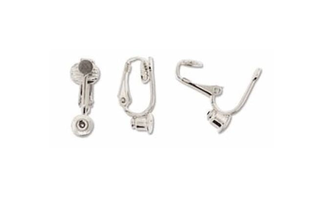 Earring Post to Clip-On Converters, Gold or Silver Plated