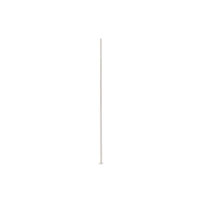 Head Pin, 144 Silver Plated Brass 2 1/2" Long 21 Gauge Standard Headpins