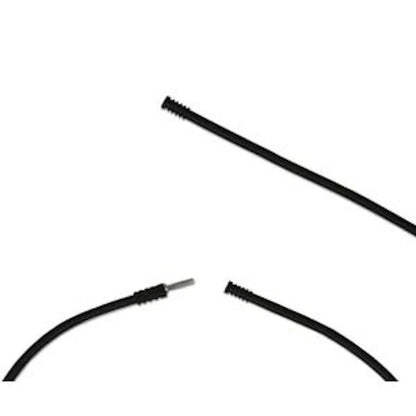 Black Silicone Rubber Cord Necklaces, 18", Set of 20 with Metal Clasp