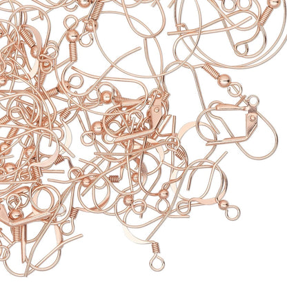 Copper Plated Ear Wire Mix, 50 Pairs – Fishhooks, Hoops, Leverbacks & More