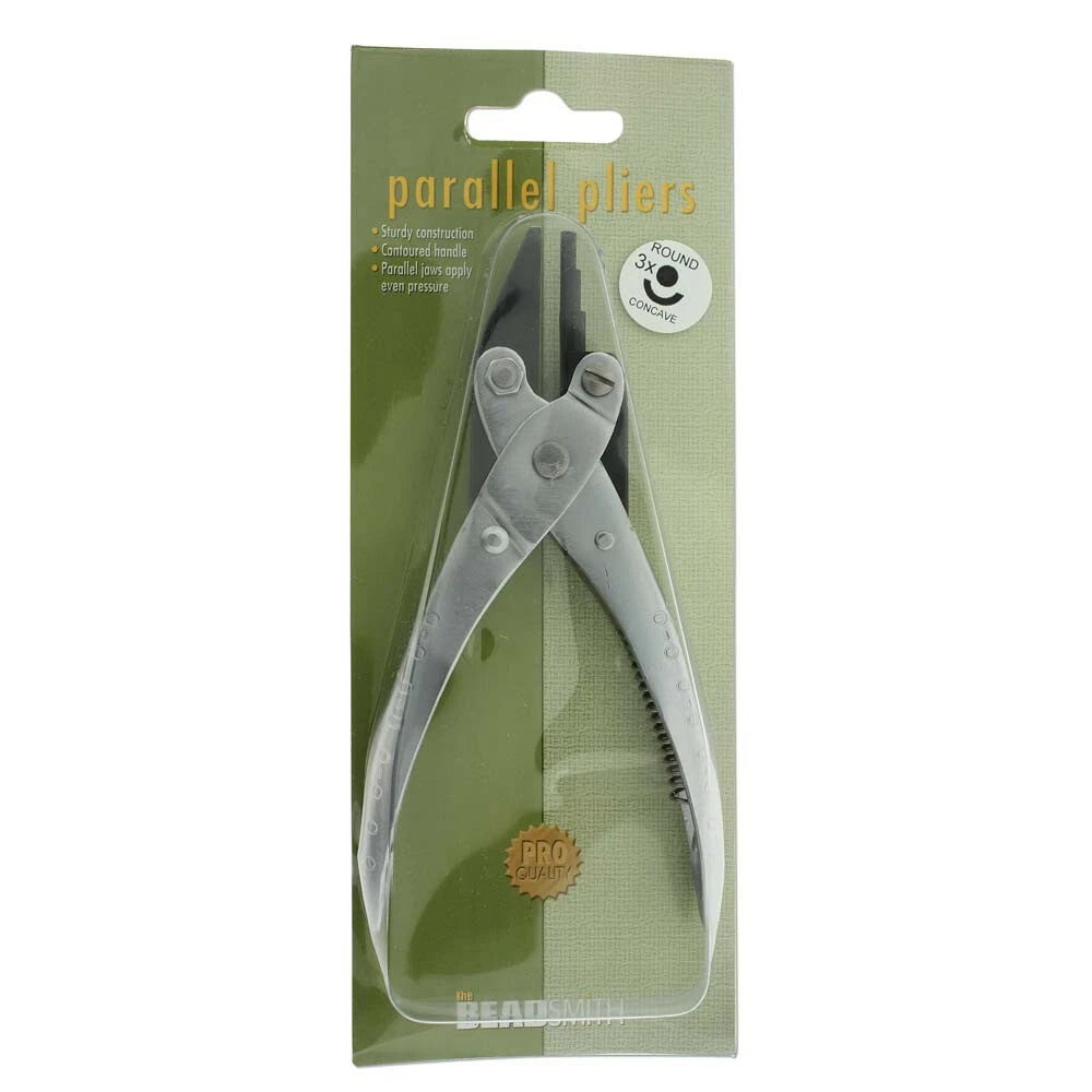 BeadSmith 3-Step Round & Concave Parallel Jaw Pliers, 3/4/5mm Steps, 5-1/2 inch