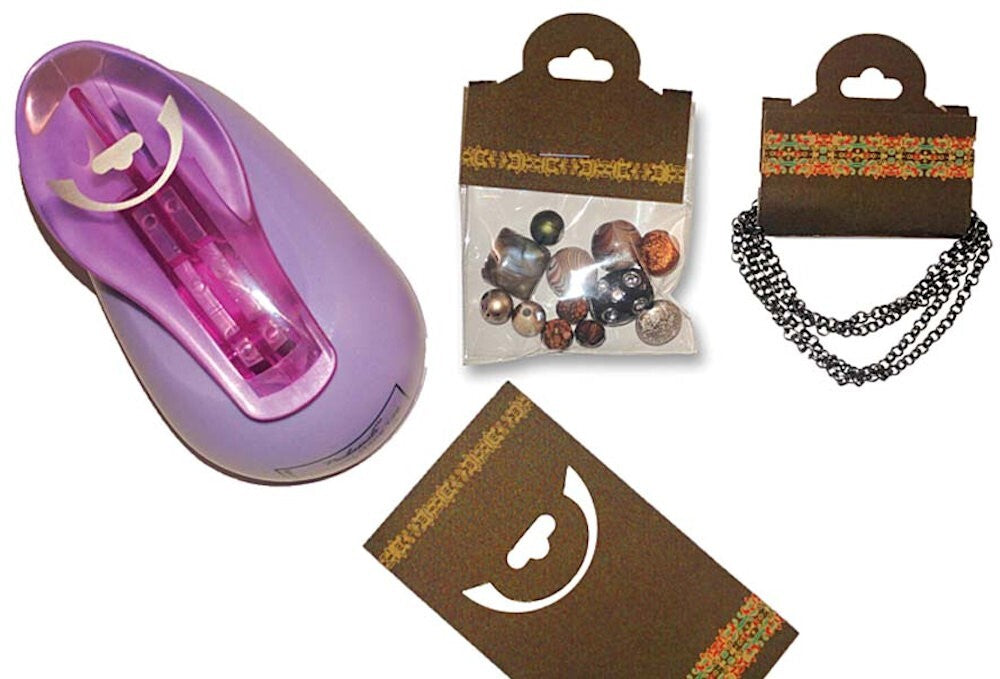 Fold-Over Hangtag Card Punch for Jewelry Display Cards