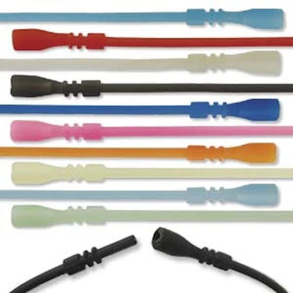 Beadsmith Transparent Mix Silicone Rubber Cord Necklaces, 18", Set of 20 with Clasp