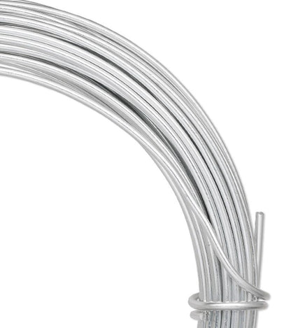 Anodized Aluminum Round Wrapping Wire, 12 Gauge, 45 Feet