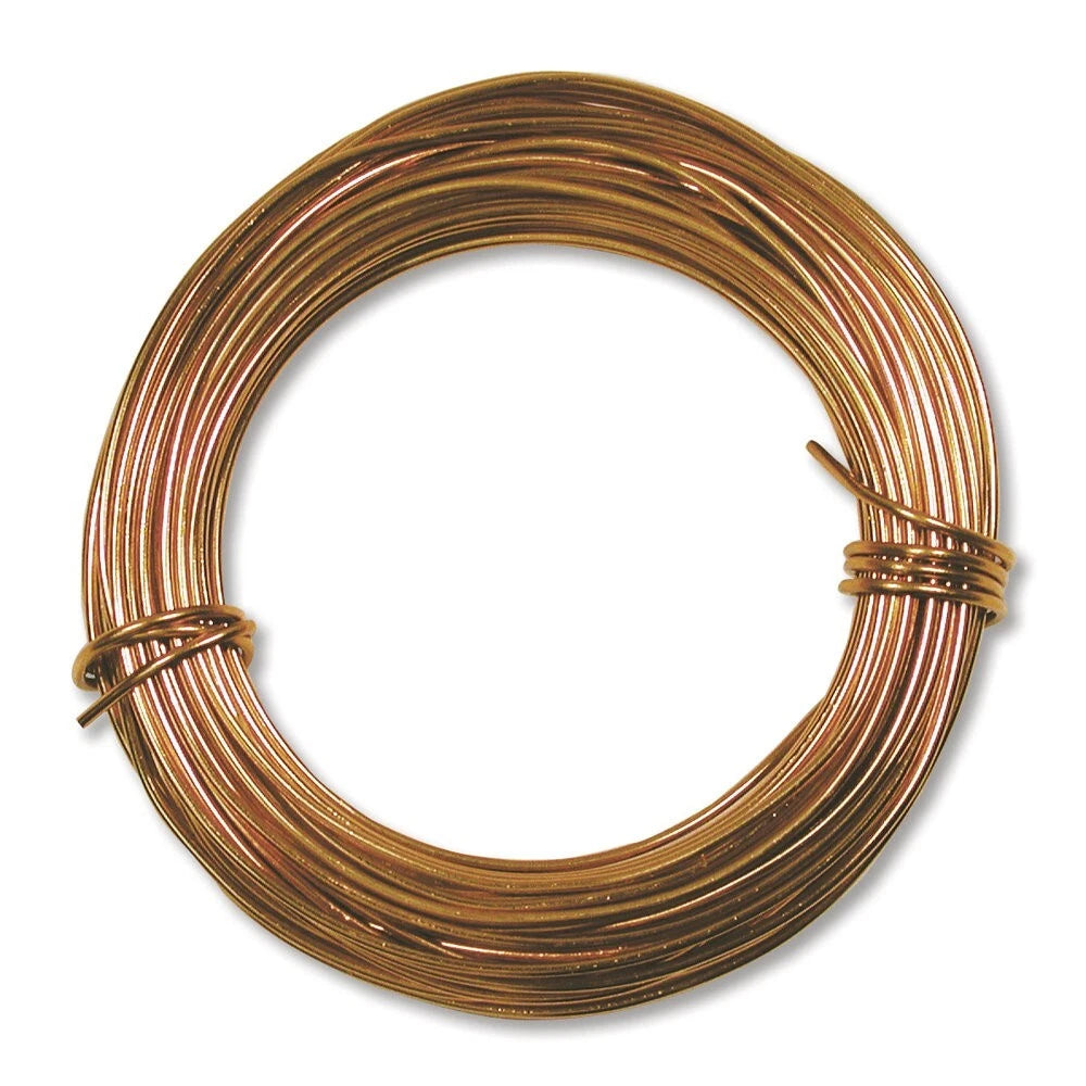 BeadSmith Copper Aluminum Dead Soft Wire, 18 Gauge, 39 Feet