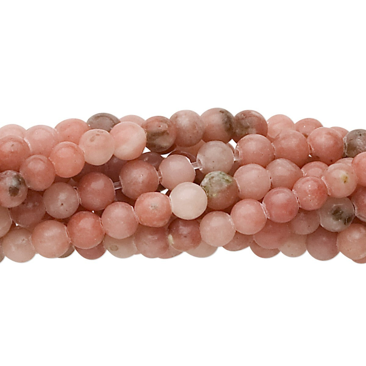 Natural Pink Lepidolite 8mm Round Beads, 1 Strand (approx. 50)