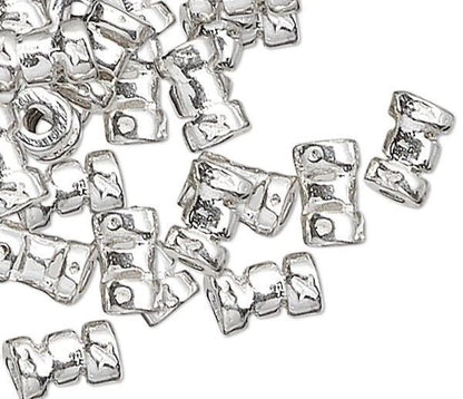 Sterling Silver Crimp Tube Beads, 5x3mm, 10 pcs