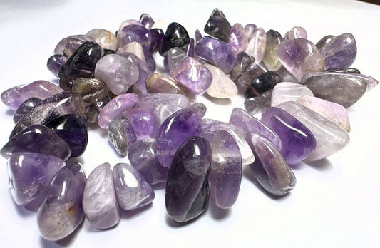 BeadSmith Amethyst Hawaiian Chip Beads Extra-Large to Large Top Drilled 1 Strand