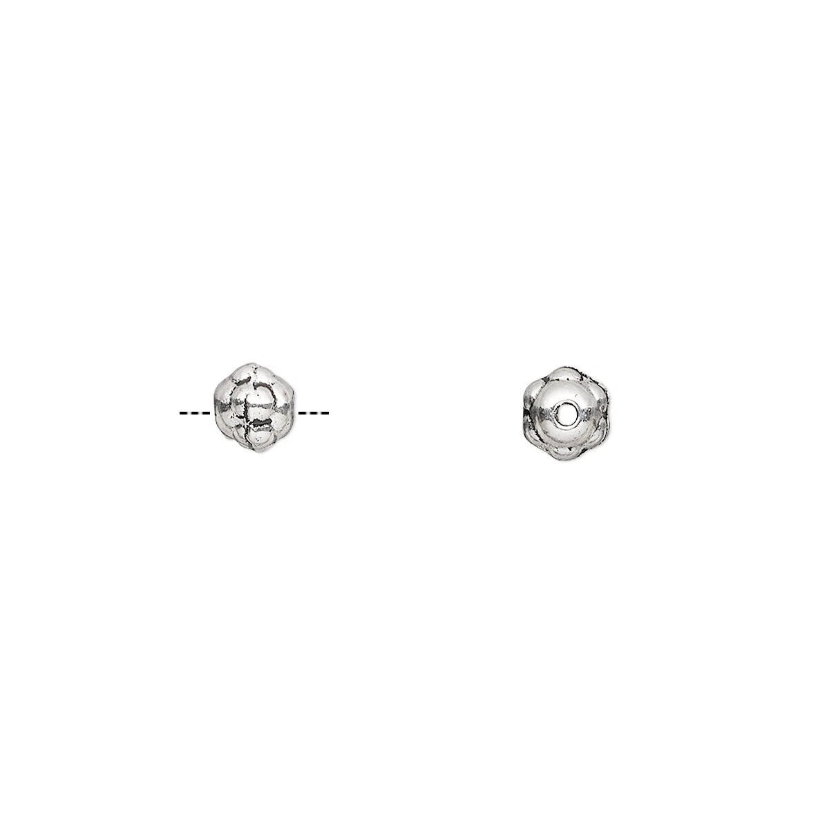 Antiqued Silver Pewter Rondelle Spacer Beads, 5x4mm, 100 pcs