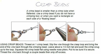 Stainless Steel Tube Crimp Beads, 3x2mm 1.3mm ID - Pack of 50
