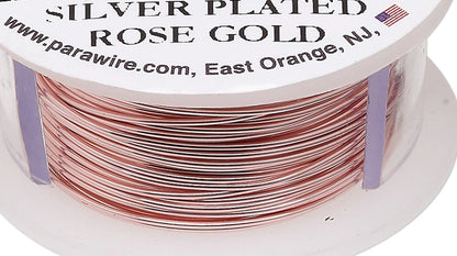 ParaWire Rose Gold Round Wrapping Wire, 18 Gauge (1.02mm), 4 yd