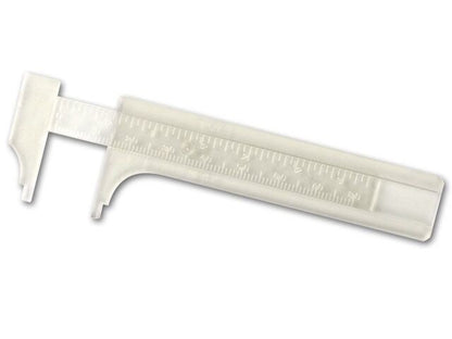 BeadSmith Plastic Sliding Gauge Caliper, mm & Inches